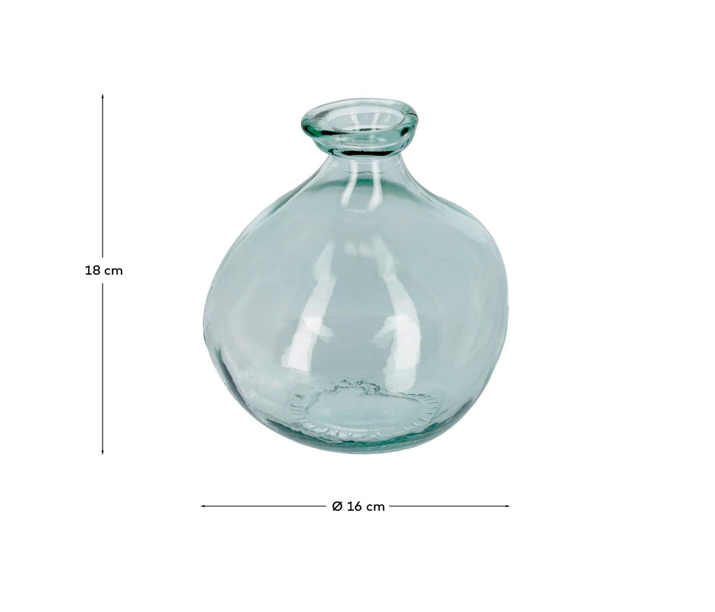 브레나 친환경 리싸이클 유리 화병(18cm)