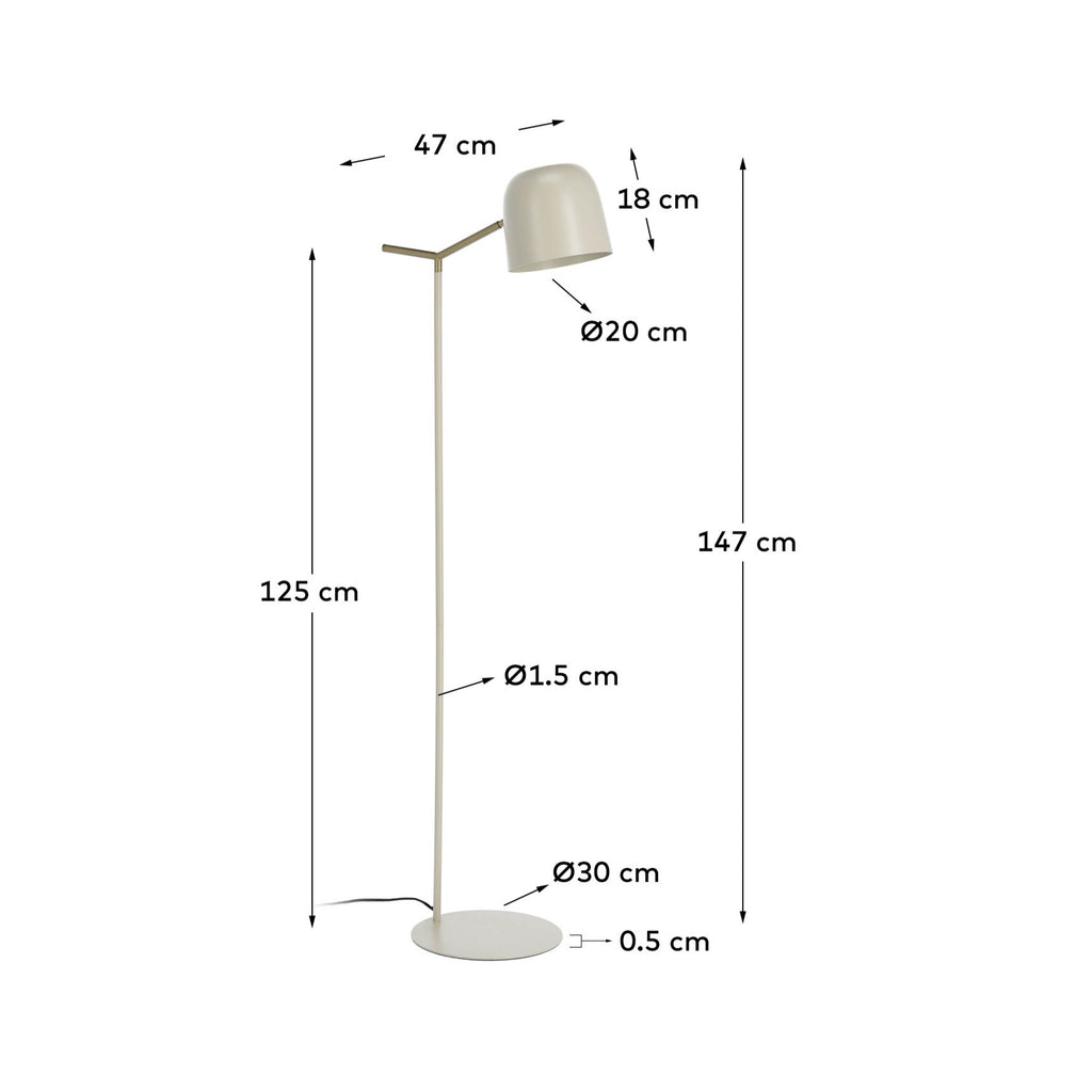 Alish metal floor lamp
