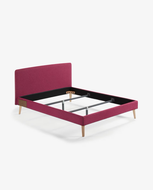 Dyla bed, 160x202 cm burgundy