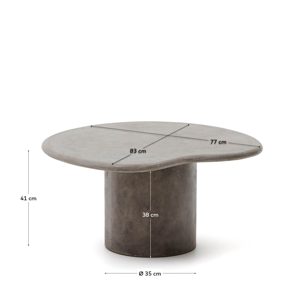 마카엘라 시멘트 소파테이블 83 x 77 cm