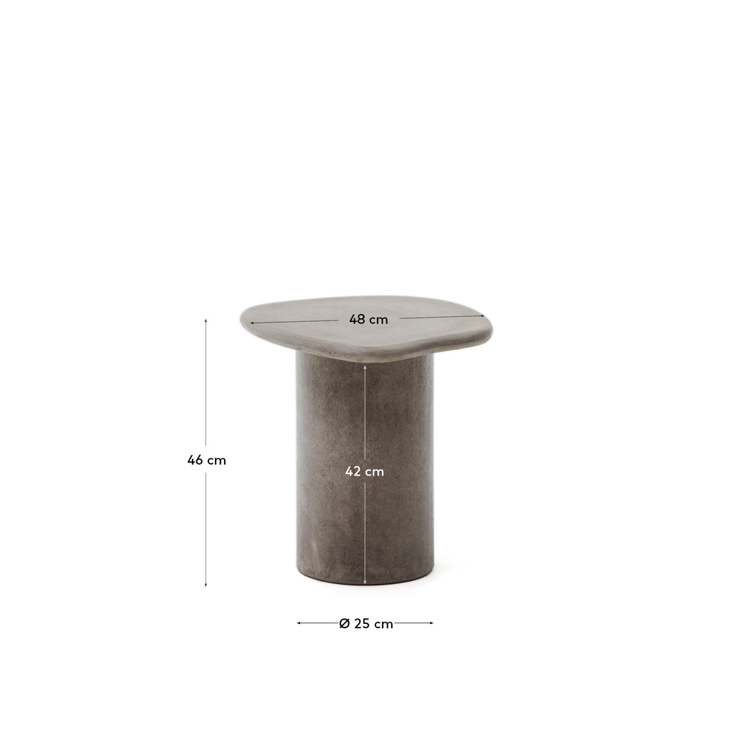 Macarella cement side table, 48 x 47 cm