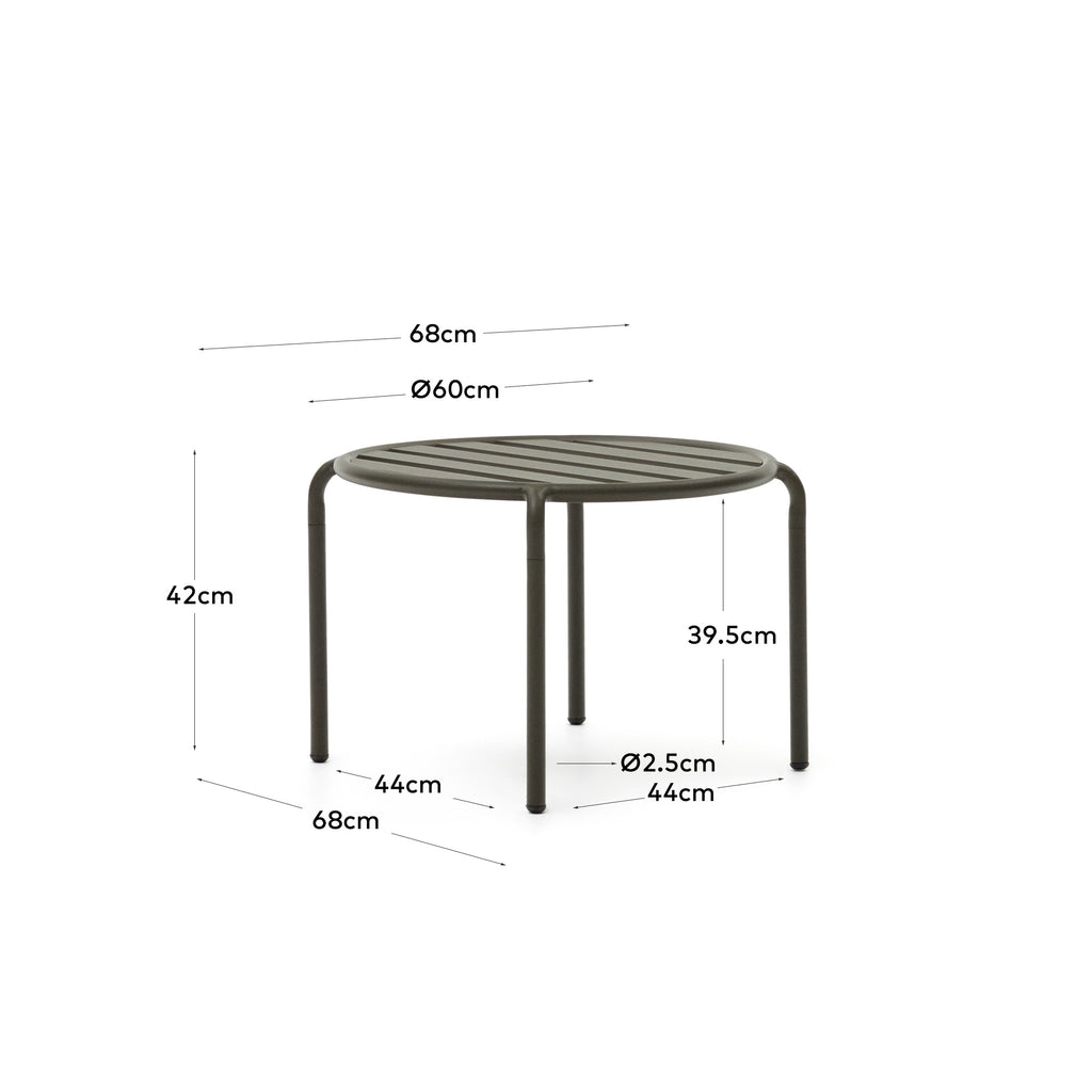 존콜 아웃도어 알루미늄 사이드 테이블 Ø 60 cm