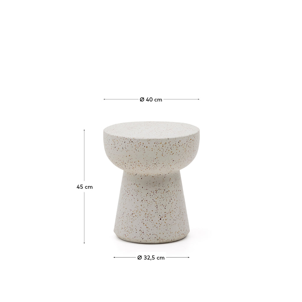 파다 화이트 테라조 사이드 테이블 Ø 40 cm