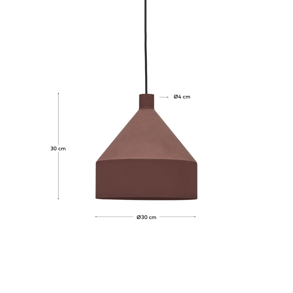 페르타 테라코타 펜던트 메탈 램프, Ø 30cm