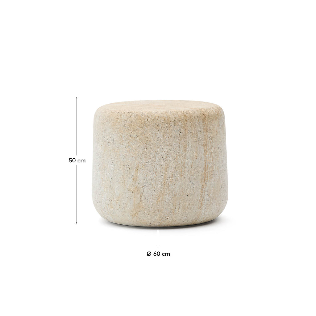 드라시 시멘트 사이드 테이블 Ø60cm