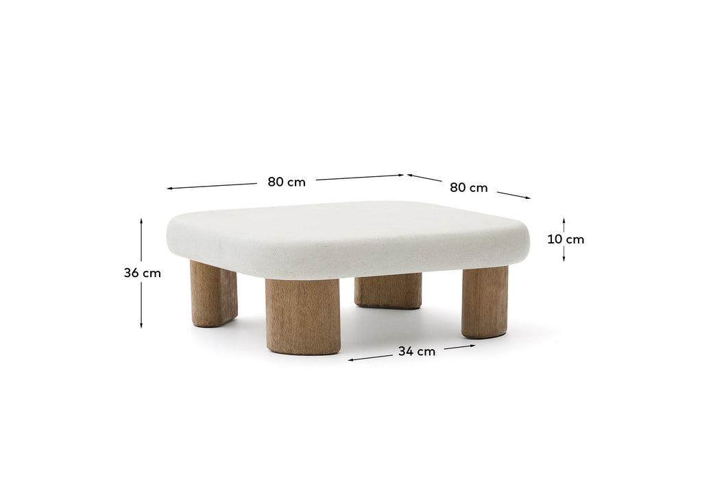 라브라 시멘트 소파테이블 정사각 80x80cm