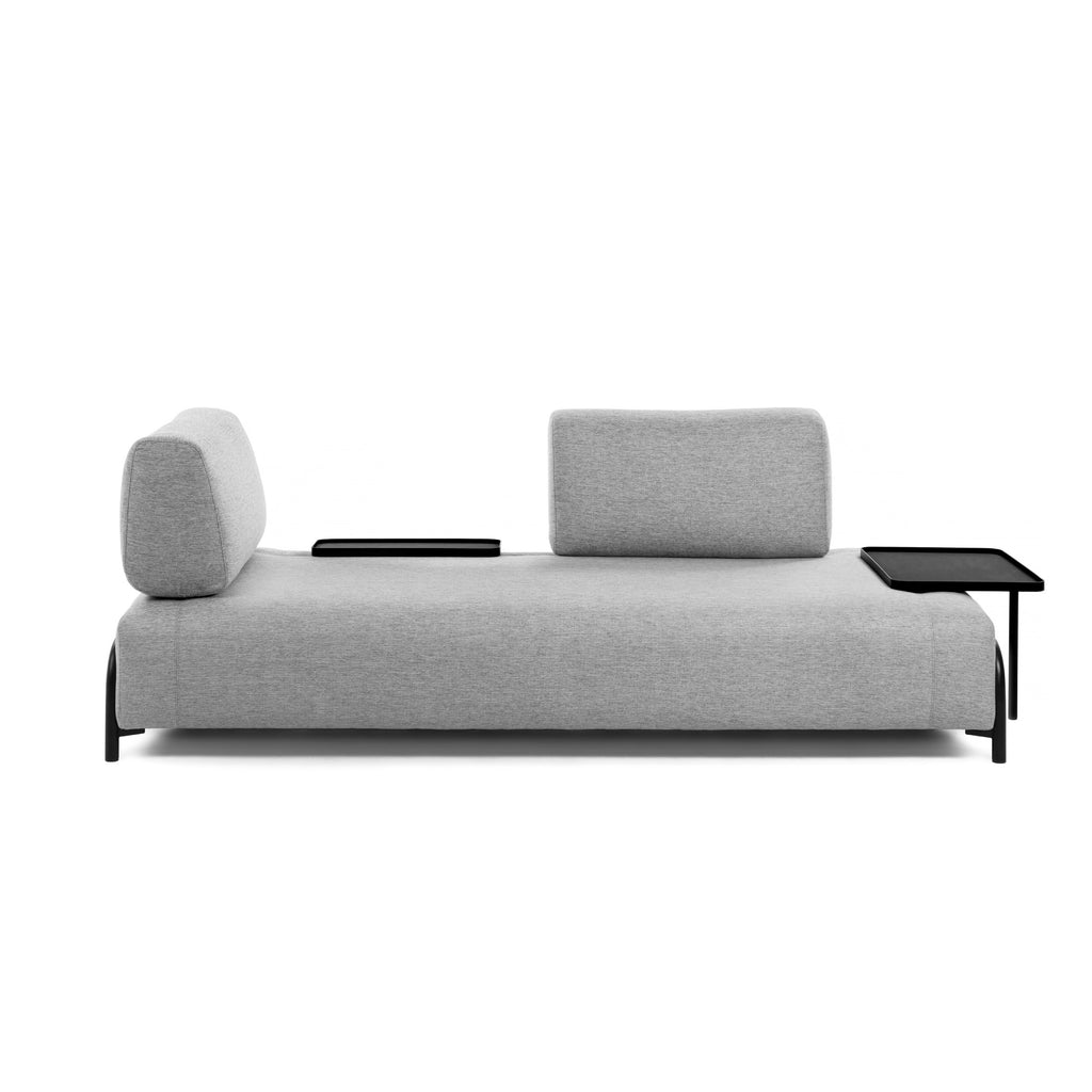 콤포 스페인 직수입 3인소파 라이트그레이 232cm (암레스트2)