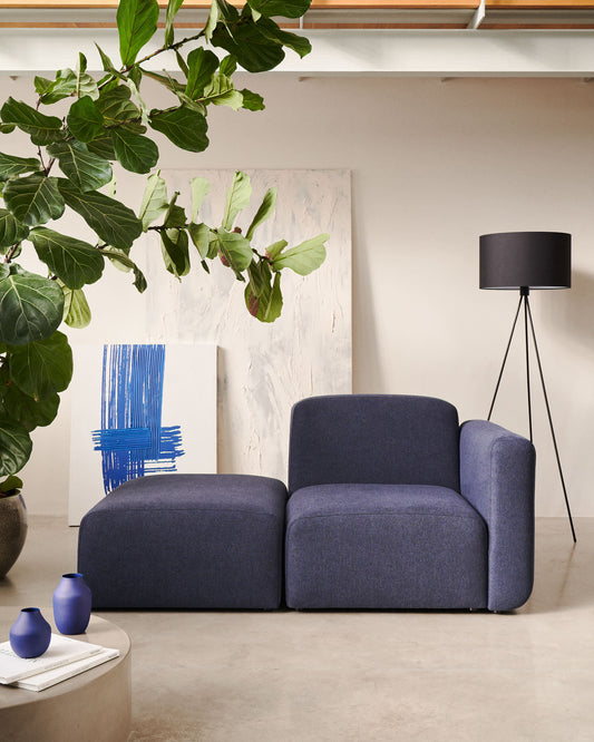 Neom 1 seater modular sofa with back module in blue, 169 cm FSC Mix Credit