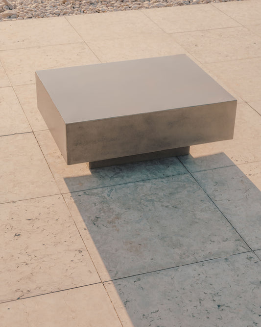 Rustella cement coffee table, 80 x 60 cm