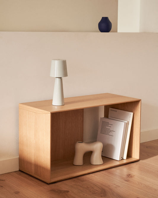 Litto medium shelf module in oak veneer, 67 x 38 cm