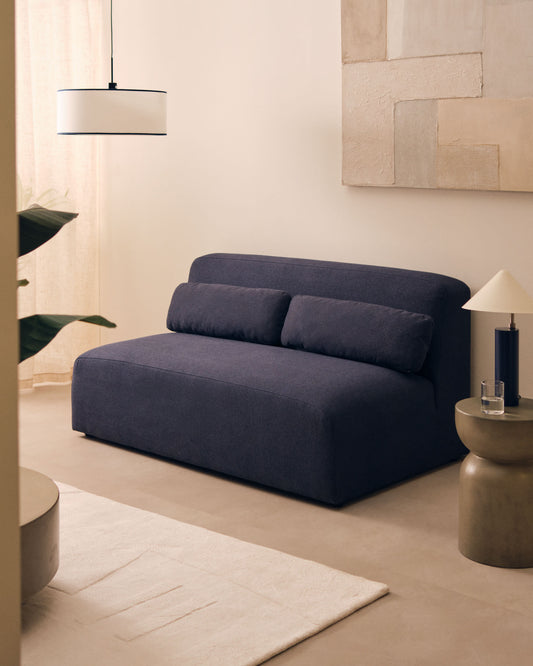 2 seater sofa module in blue, 150 cm FSC Mix Credit