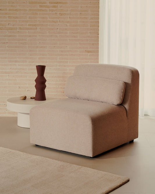 Neom seat module in beige, 75 cm FSC Mix Credit