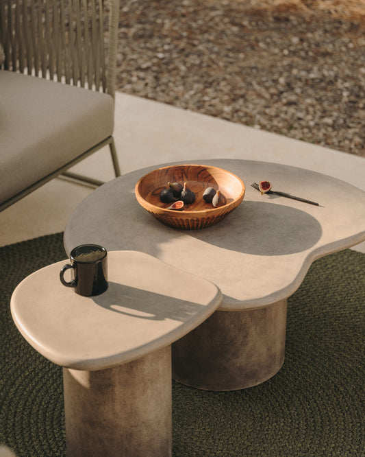 Macarella cement side table, 48 x 47 cm