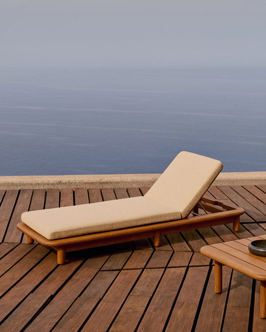 Turqueta sun lounger made from solid teak wood FSC 100%