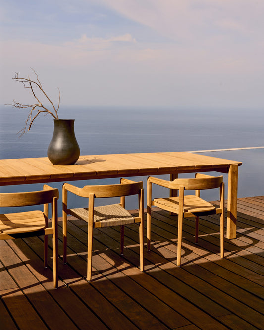 Icaro table made from solid teak wood,  220 x 102 cm, FSC 100%