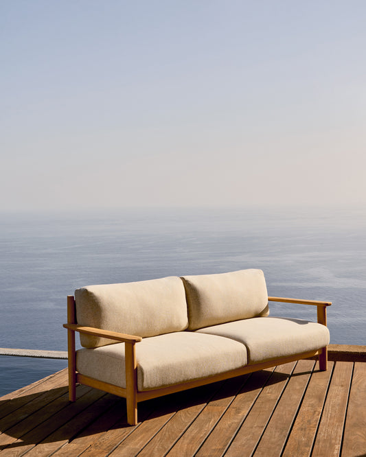 Tirant 3-seater sofa made from solid teak wood 212 cm FSC 100%