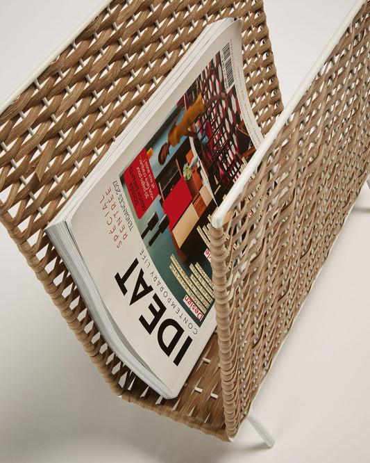 Shibori magazine rack