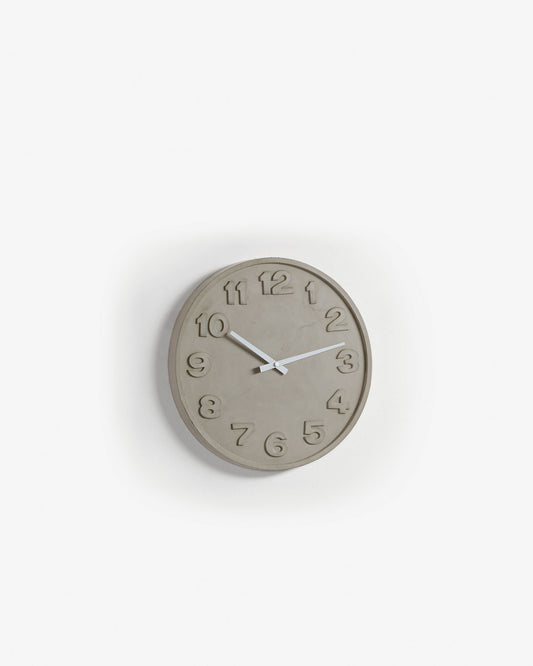 Wall clock Wenig cement