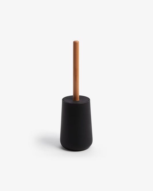 Jenning black and beech wood toilet brush