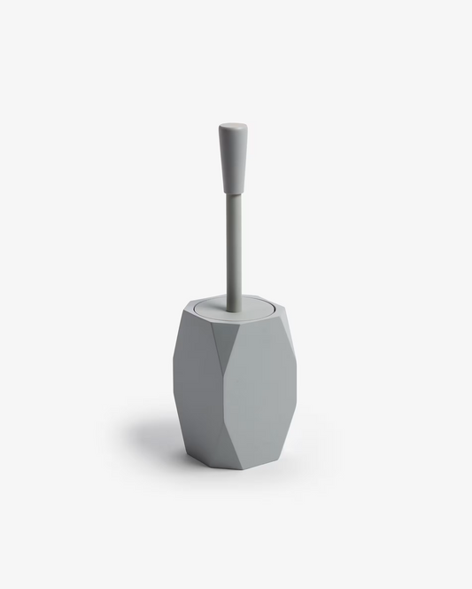 Toilet brush Lyndo of grey polyresin