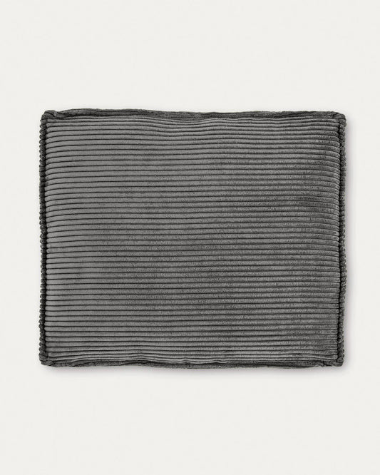 블럭 스페인 직수입 코듀로이 그레이 쿠션 50x60cm (솜포함)