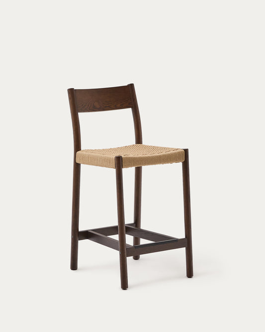 얄리아 오크나무 산림인증 친환경 바체어  65 cm (월넛) FSC 100%