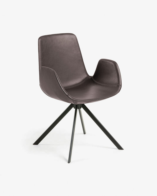 Yolanda chair dark brown