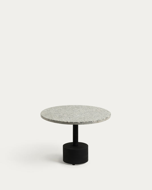 델라노 그레이 테라조 소파테이블 Ø55cm