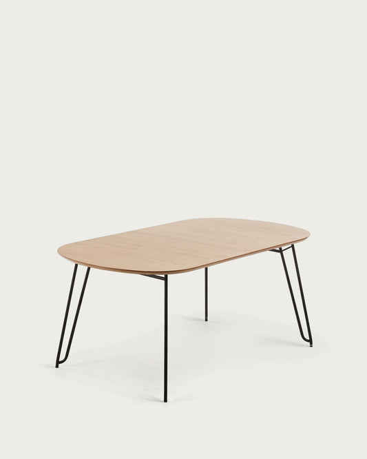 노바 오크 라운드 확장형 테이블 (타원형 /90x140-220cm)