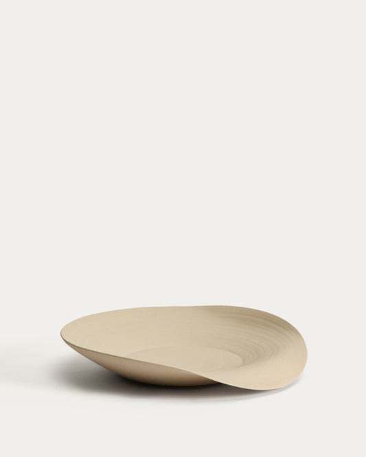 Ebenor beige ceramic centerpiece Ø 40 cm