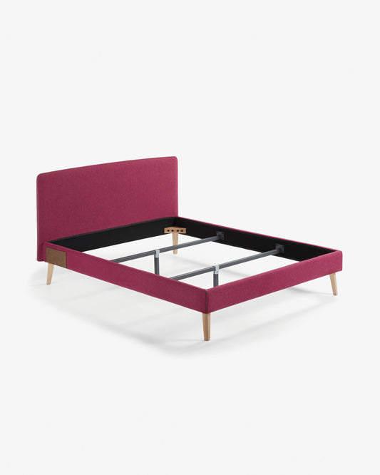 Dyla bed 160 x 200 cm burgundy