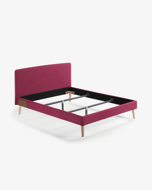 Dyla bed, 150x200 cm burgundy