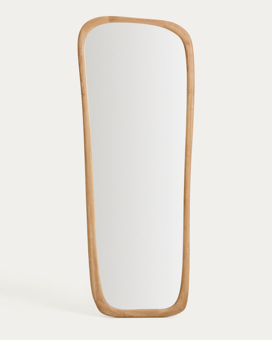 알루라 FSC인증 티크 우드 전신거울 158cm (내추럴)