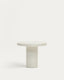 Aiguablava round table in white cement, Ø 90 cm