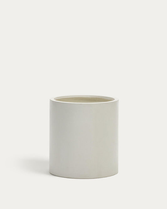 흰색 시멘트 소재의 아이구아바바 화분, Ø 52cm
