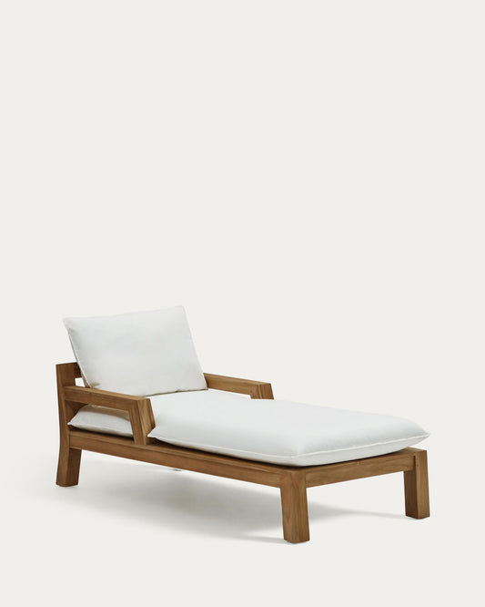Forcanera solid teak sun lounger