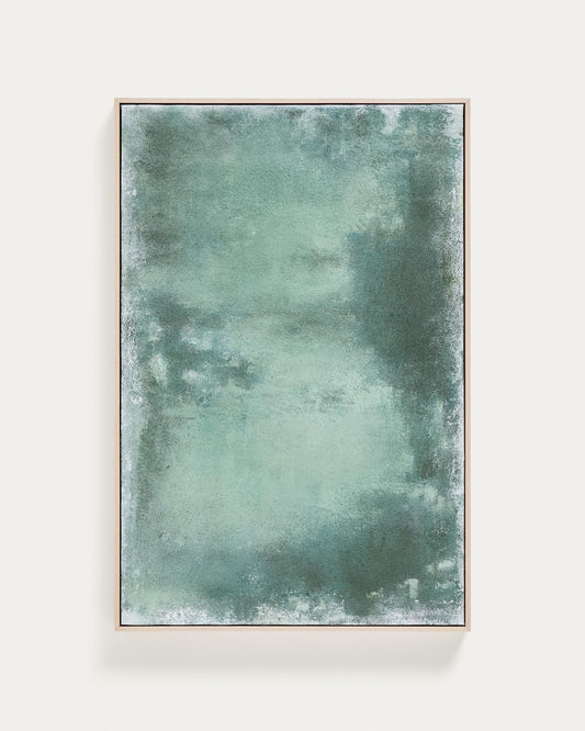 Selnar green abstract picture 60 x 90cm