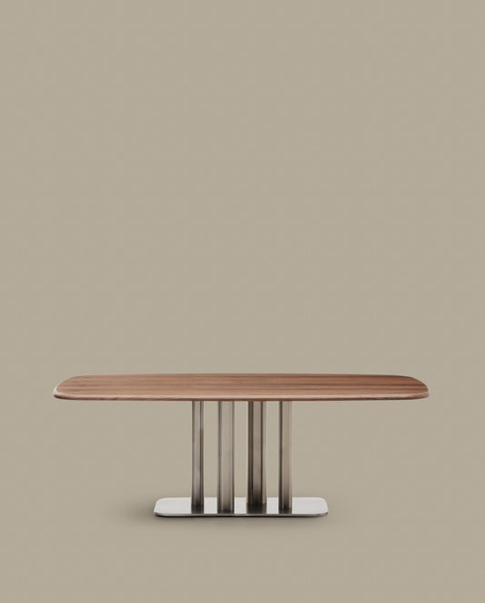 멜바르 월넛 베니어 다이닝 테이블 220x110cm