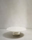 Albanella coffee table in cement with glossy white finish Ø110cm