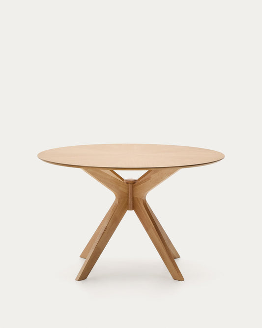 Naanim round table in oak veneer, Ø 120 cm