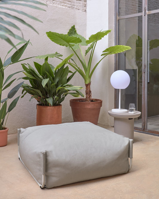 스퀘어 스페인 직수입 아웃도어 모듈 푸프소파 (스툴형/라이트그레이)