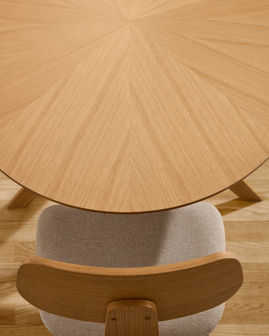 Naanim table in oak veneer, 180 x 110 cm