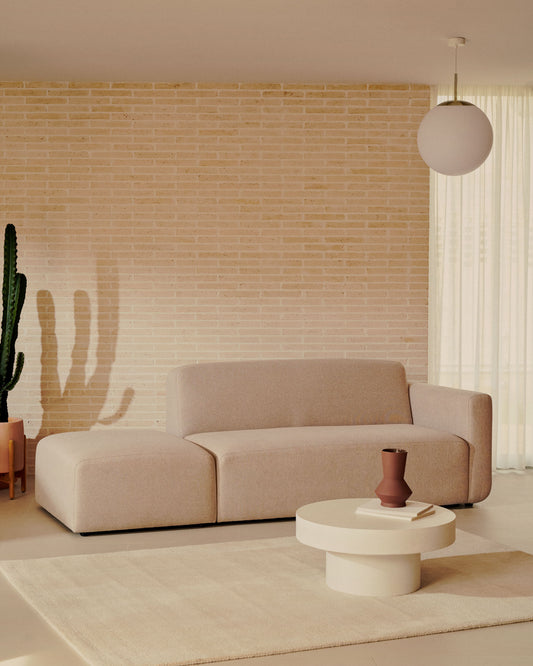 니옴 모듈소파 2인+엔드스툴 244cm (베이지) FSC Mix Credit