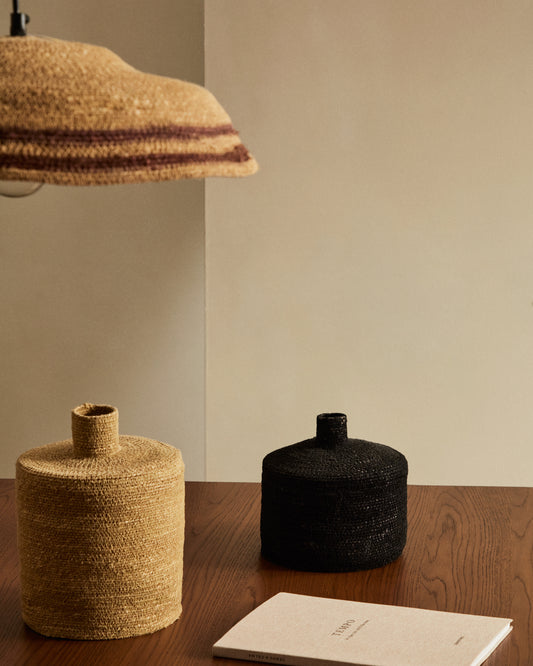 살리나스 천연 섬유 오브제 블랙 20 cm