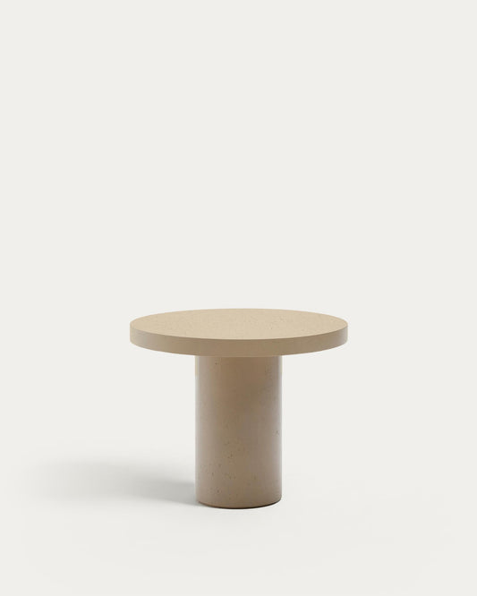 Aiguablava beige cement round table Ø90cm