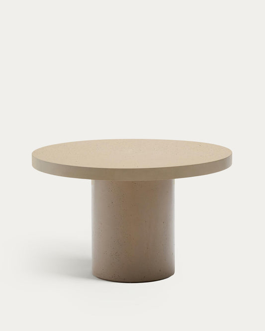 Aiguablava beige cement round table Ø120cm