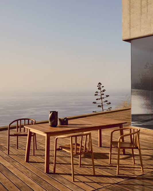 투르케타 아웃도어 티크나무 확장테이블 220(294)x100cm, 100%FSC