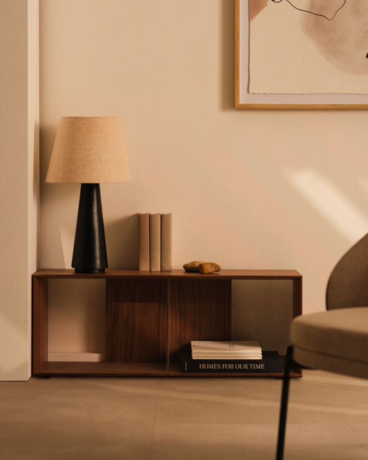 리토 월넛 모듈형 선반 기본모듈(L) 101 x 38 cm