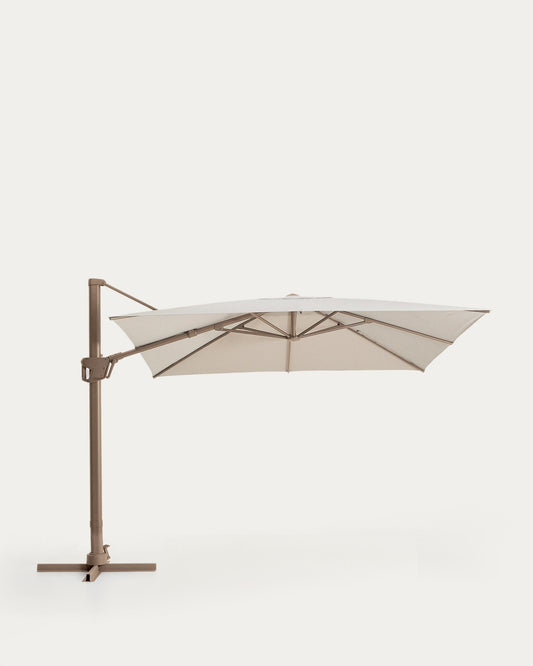 놀리 캔틸레버형 파라솔 베이지/타우페 알루미늄 프레임  300 × 300 cm