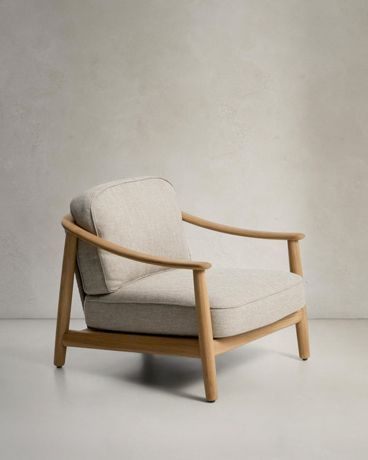 엘룬다 아웃도어 FSC 100% 티크 암체어